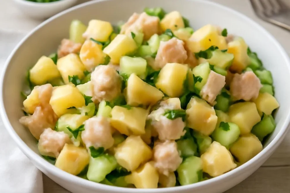 Салат с ананасами и курицей: просто и вкусно
