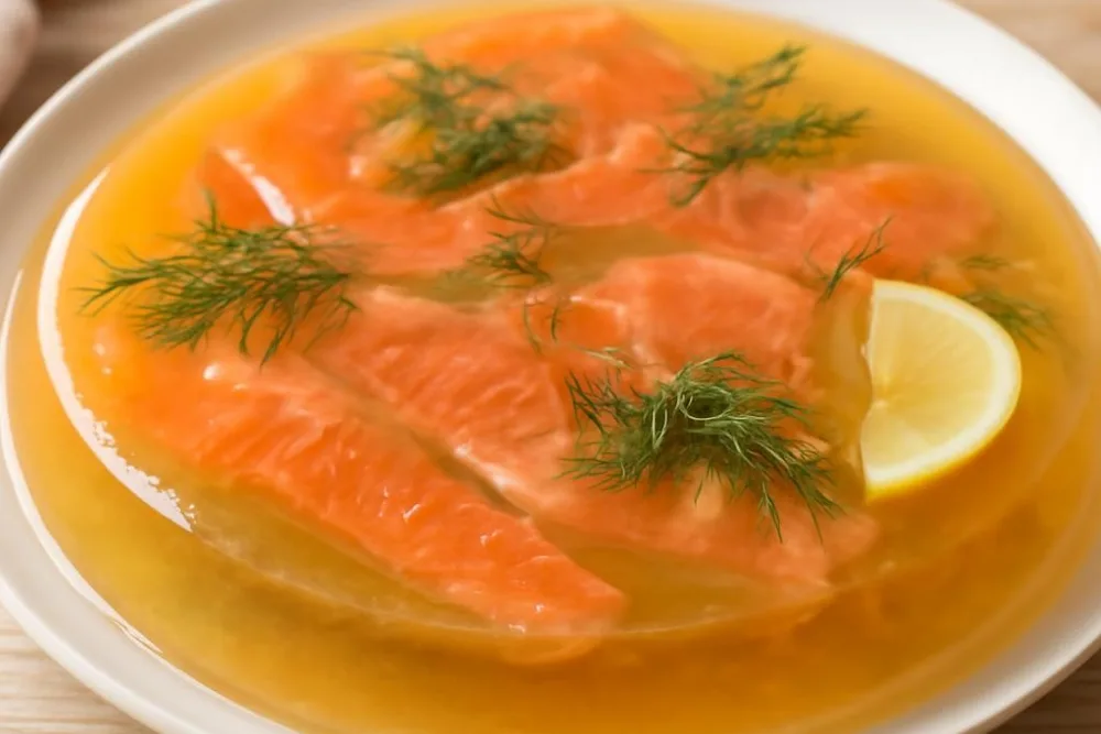 Як приготувати смачне заливне з червоної риби: покроковий рецепт