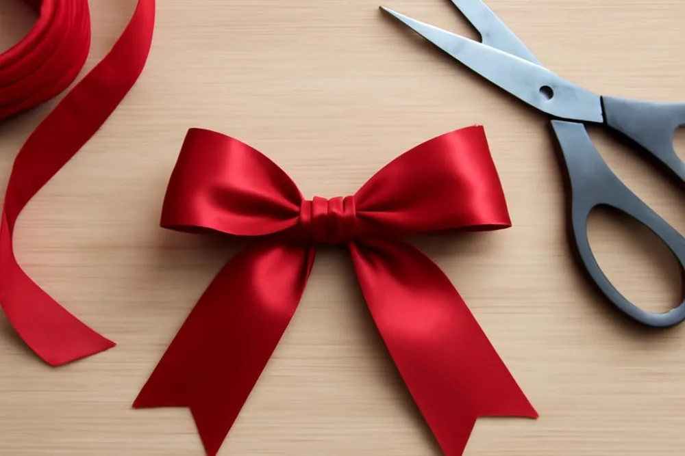 Як зробити бантик зі стрічки для новорічної ялинки: прості кроки