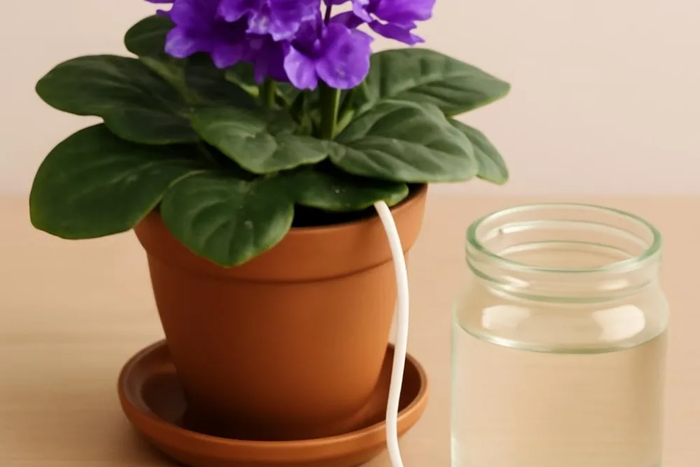 Як зробити фітільний полив для фіалок: просте рішення для догляду