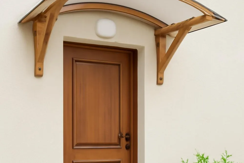 Як зробити козирок над вхідними дверима своїми руками