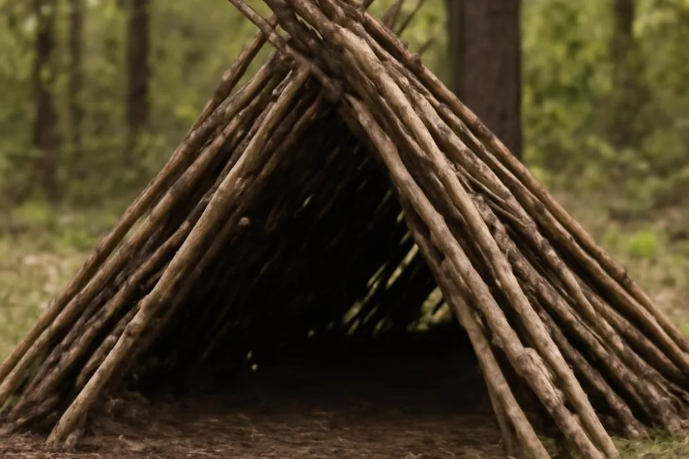 Як зробити шалаш з палок: покрокова інструкція