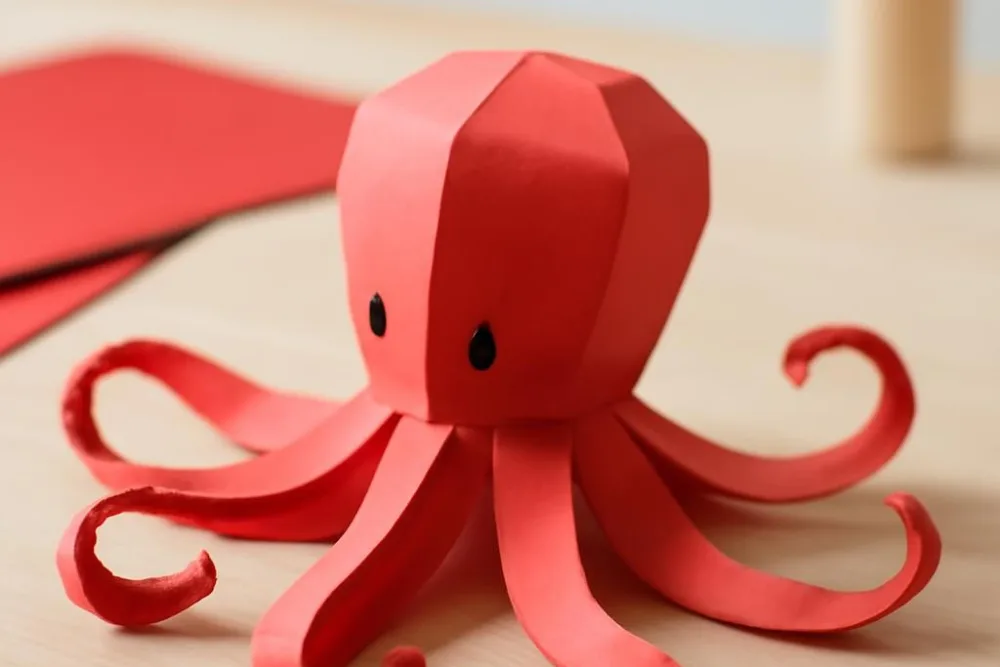 Як зробити восьминога з паперу: покрокова інструкція для початківців